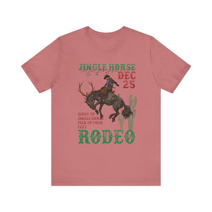 Giddy Up Jingle Horse Shirt – Western Rodeo Howdy Christmas Holiday Tee