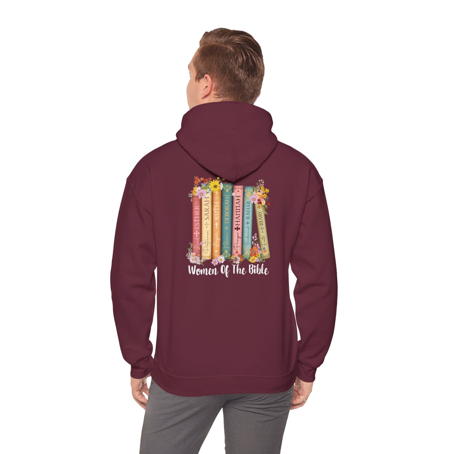 Women of the Bible Hoodie – Christian Floral Scripture Church Book Pullover