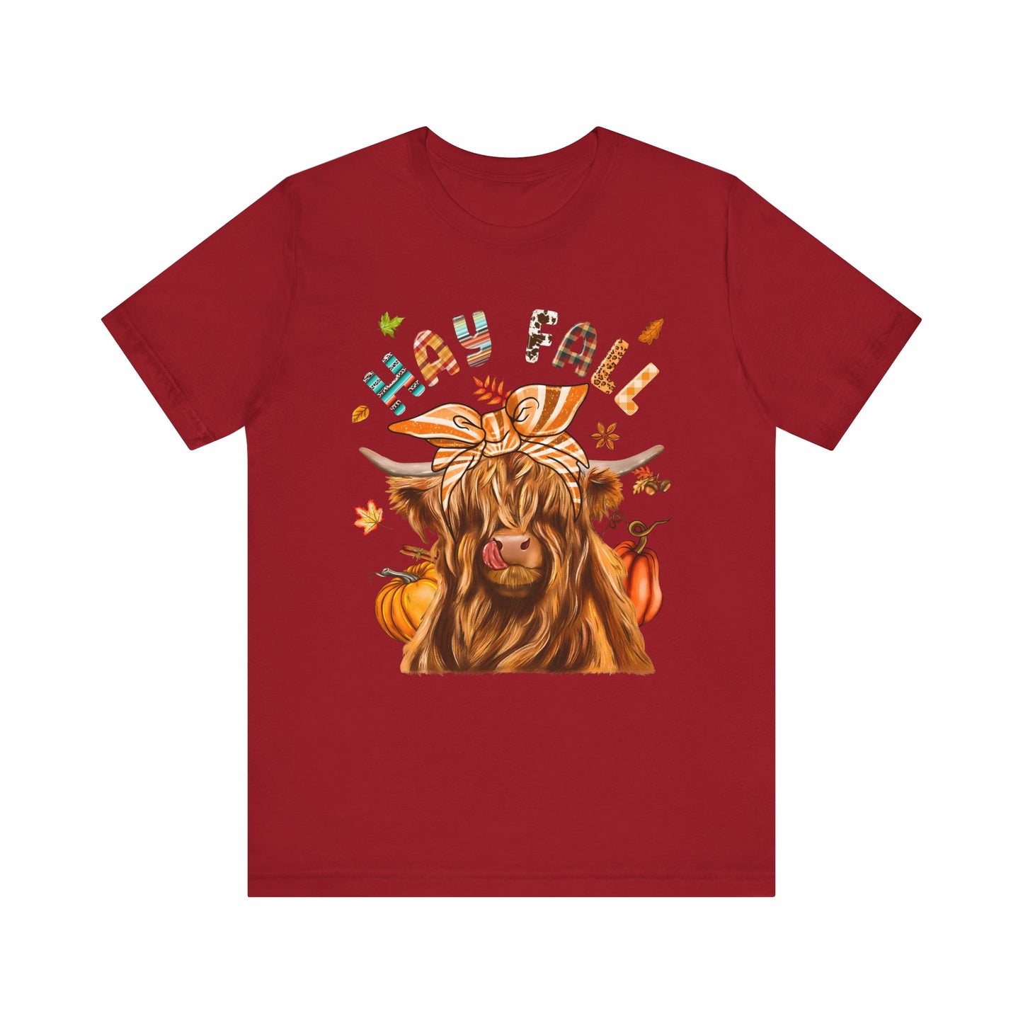 Hay Fall Highland Cow Shirt – Thankful Heifer Cute Farm Girl Thanksgiving Tee