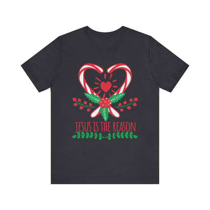 Candy Cane Jesus Shirt – Christian Christmas Pajama Tee, Cute Holiday Faith Top
