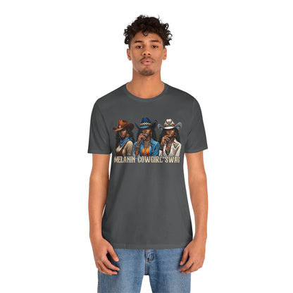 Melanin Cowgirl Swag Shirt – Black African American Western Tee