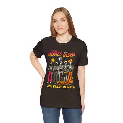 These Bones Have Risen Shirt Funny Christian Skeleton Halloween Tee