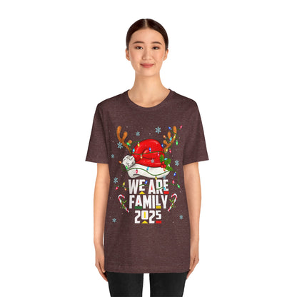 We Are Family 2025 Shirt – Afro Christmas Tree & Santa Matching Black Family Tee