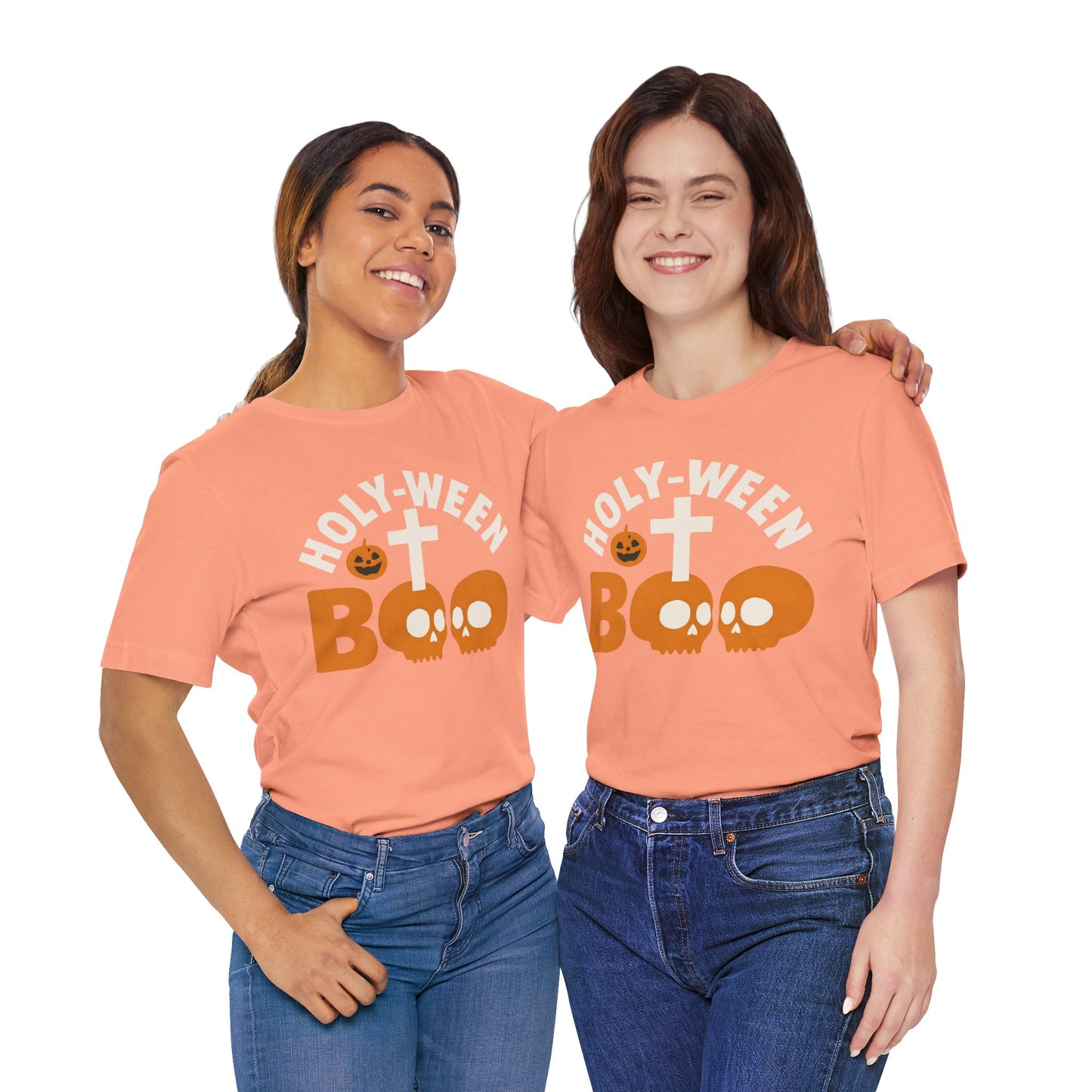 Holy Ween Boo Shirt – Christian Halloween Cross & Skull Faith Tee