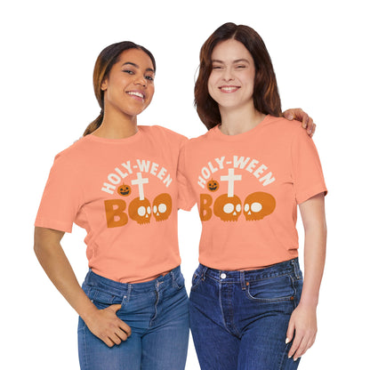 Holy Ween Boo Shirt – Christian Halloween Cross & Skull Faith Tee