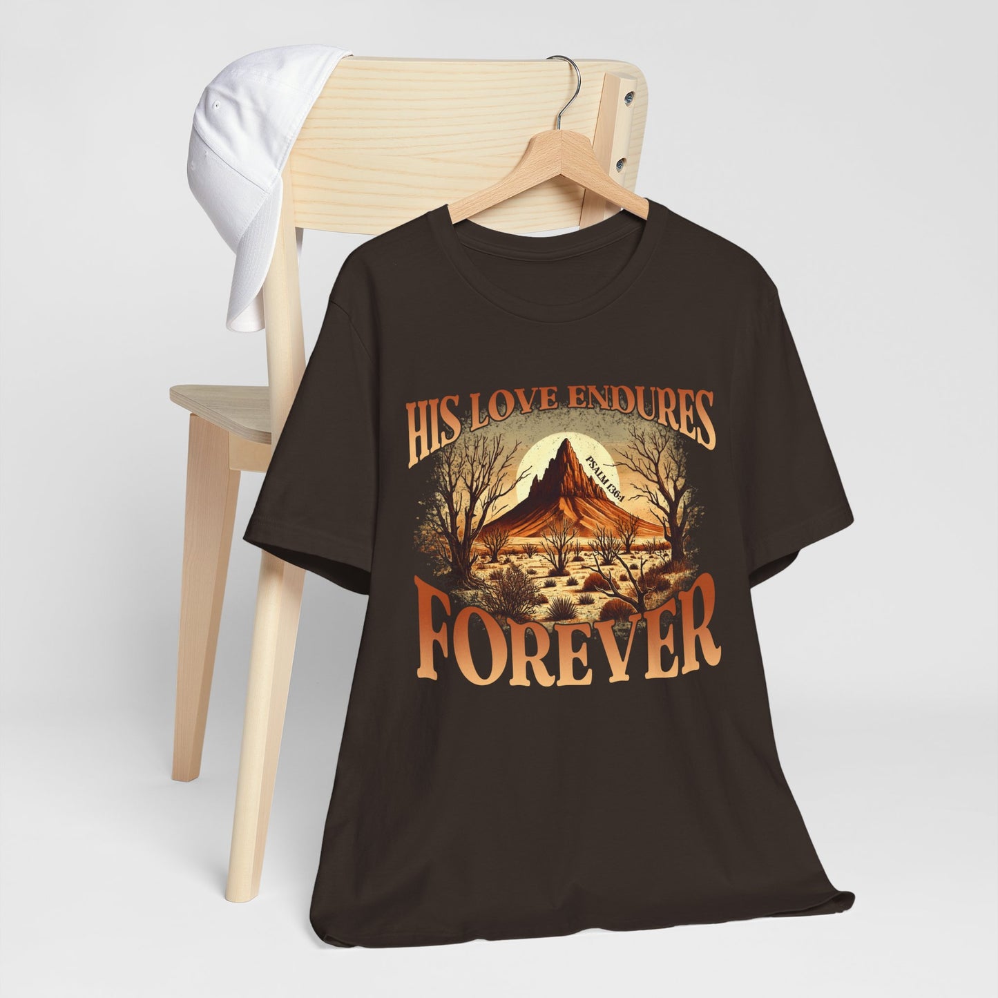 His Love Endures Forever Shirt – Christian Boho Western Rodeo Tee