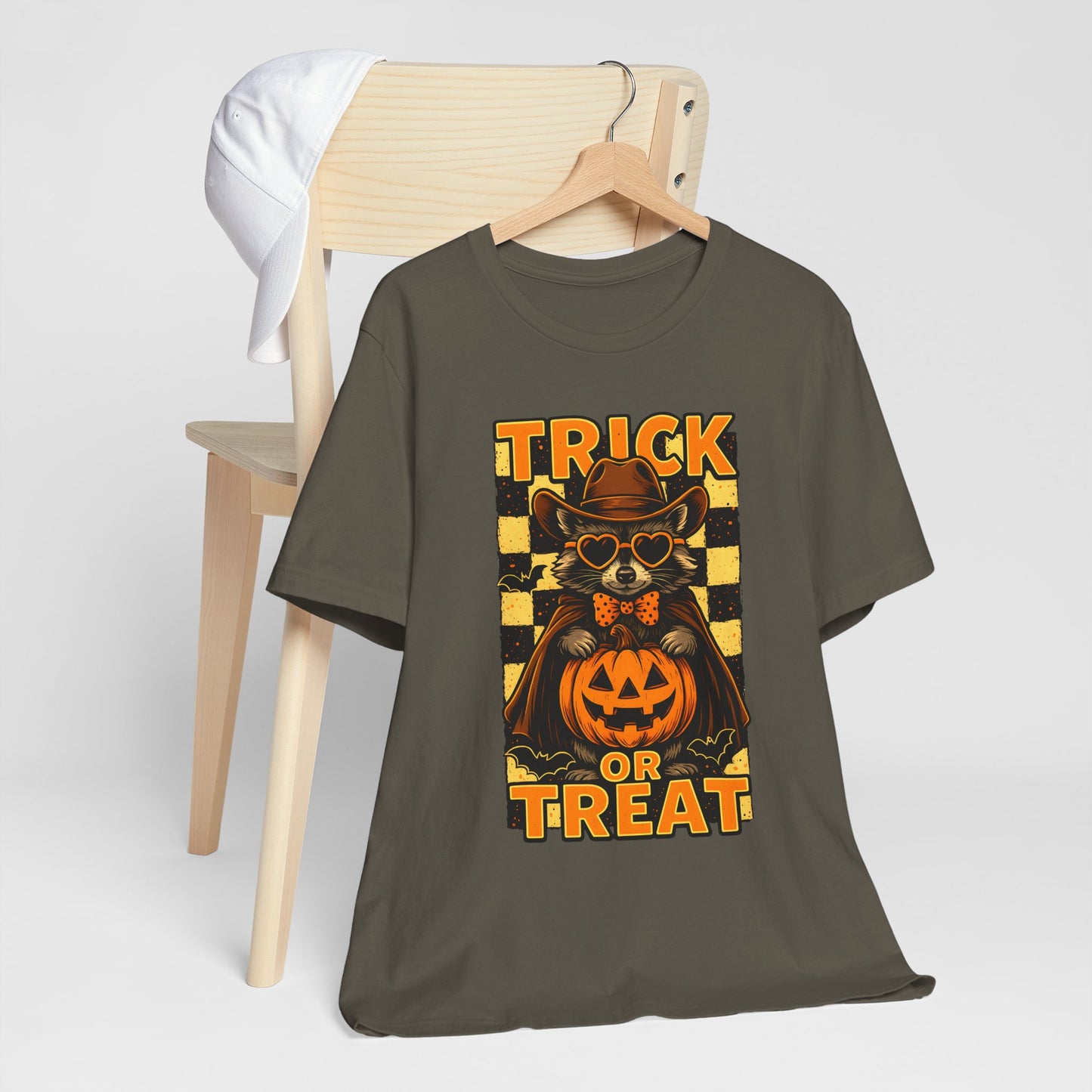 Trick or Treat Cowboy Raccoon Shirt – Cute Western Pumpkin Halloween Tee