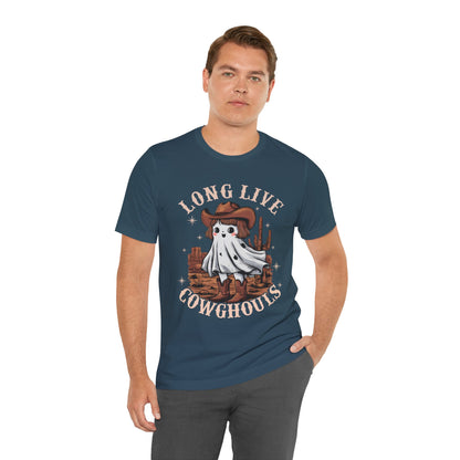 Long Live Cowghouls Shirt – Cute Western Ghost Cowgirl Halloween Tee