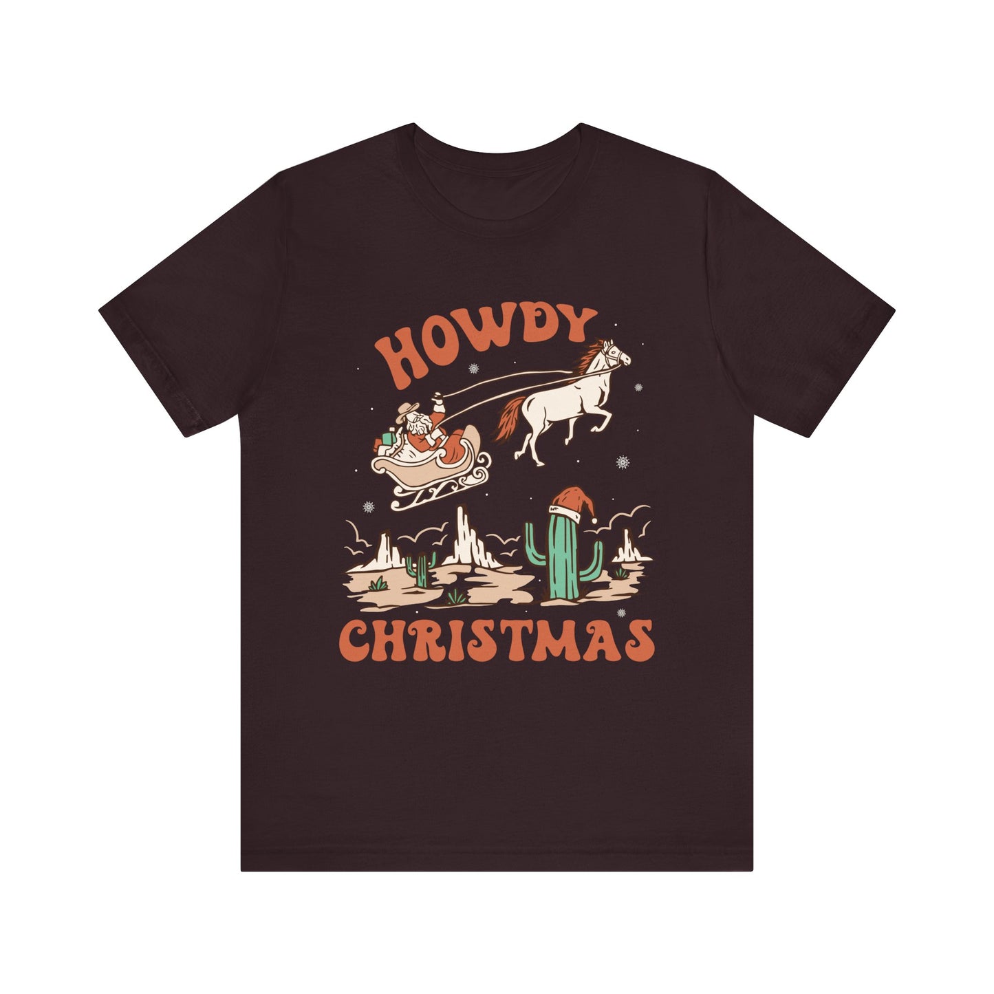 Howdy Christmas Shirt – Vintage Cowboy Santa on Horse Retro Western Holiday Tee
