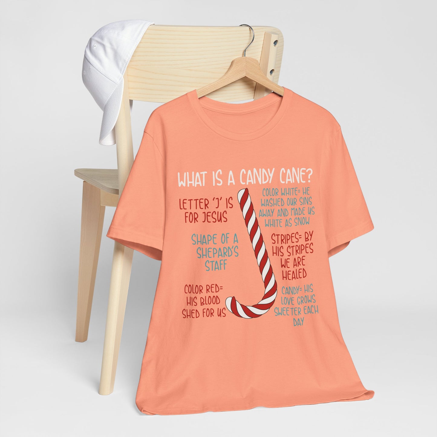Candy Cane Christmas Christian Shirt – Believe Faith God Holiday Tee