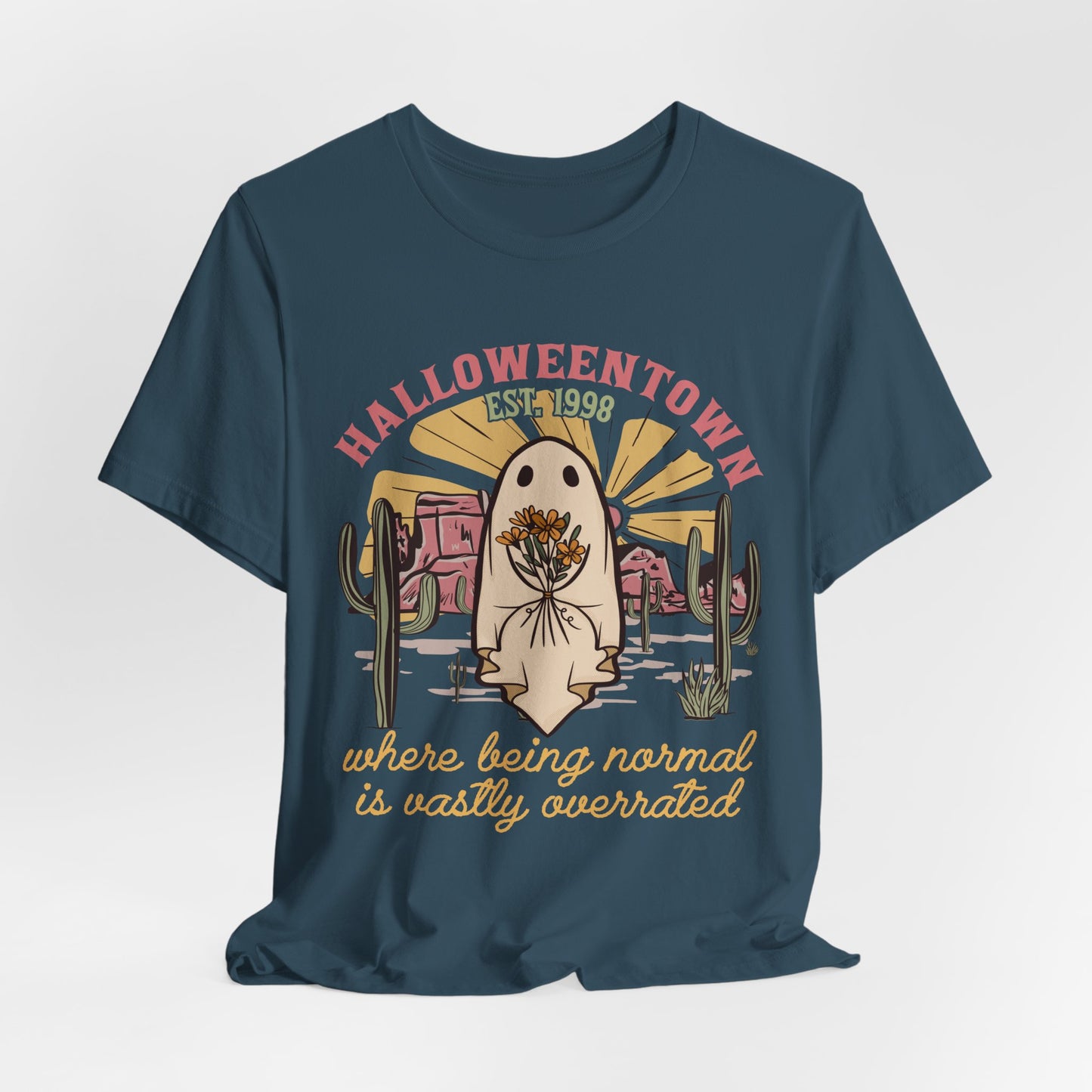 Halloweentown Est. 1998 Shirt – Retro Western Ghost Pumpkin Rodeo Tee