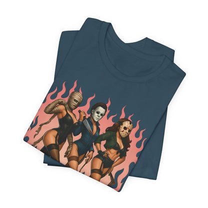 Boos-ted Shirt – Funny Skeleton Cowboy Western Halloween Ghost Tee