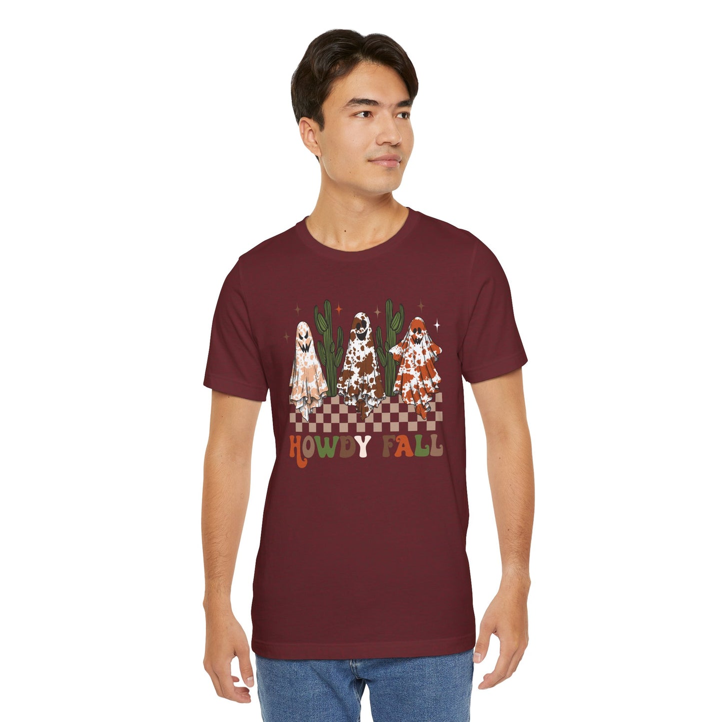 Howdy Fall Retro Ghost Shirt – Western Cowboy Cowgirl Halloween Tee