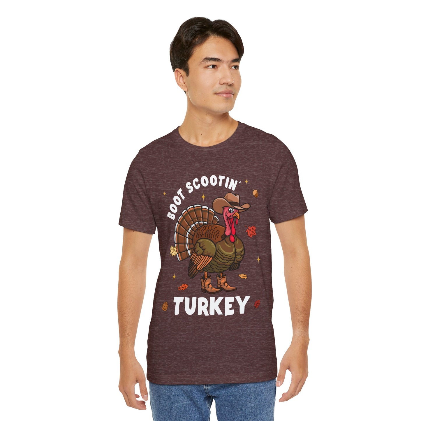 Thanksgiving Cowboy Turkey Shirt – Boot Scootin’ Western Rodeo Tee