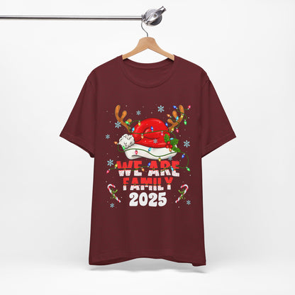 We Are Family 2025 Shirt – Matching Christmas Tree Santa Holiday Pajama Tee