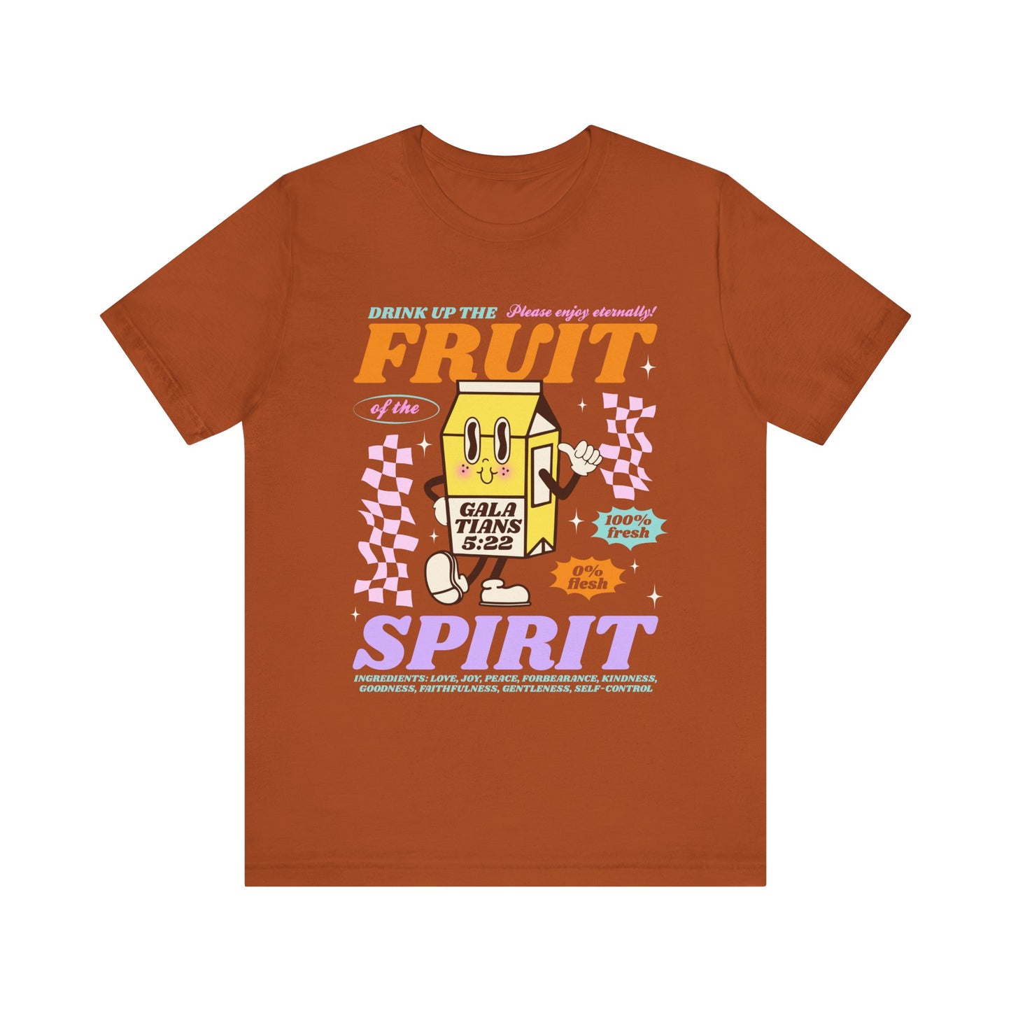 Christian Fruit Shirt – Drink Up Milk Bottle Faith Graphic Tee