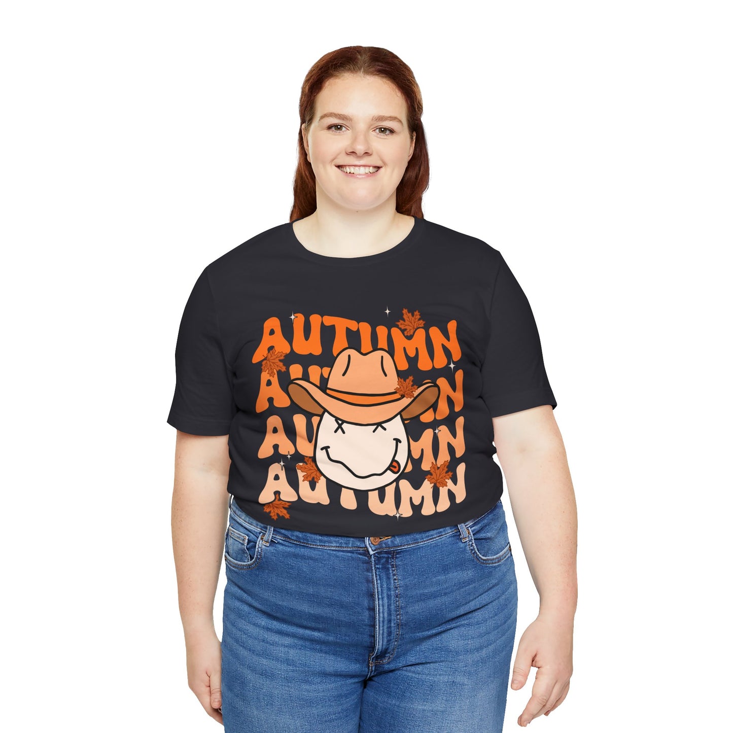 Retro Groovy Fall Shirt – Vintage 70s Smile Face Pumpkin Halloween Tee