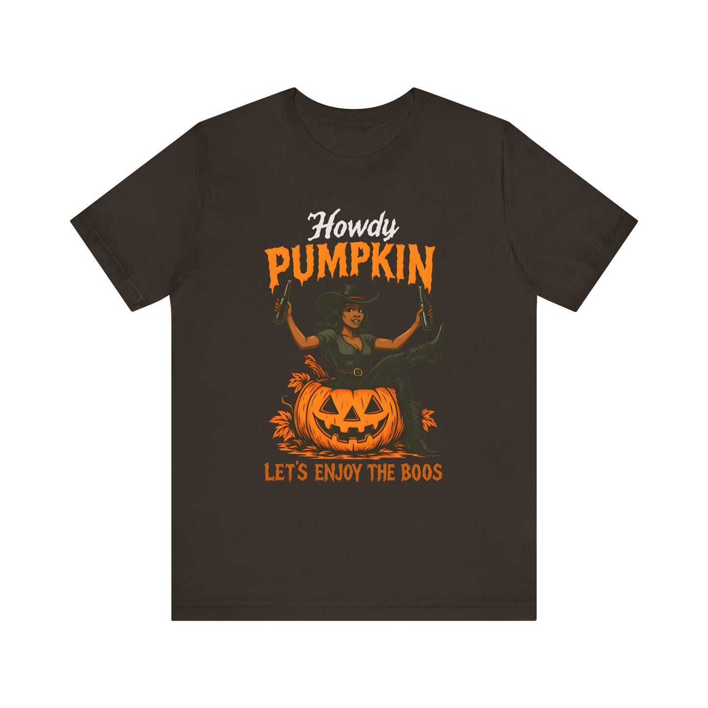 Howdy Pumpkin Shirt – Funny Black Cowgirl Western Halloween Tee