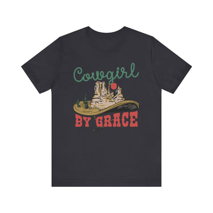 Cowgirl By Grace Shirt – Vintage Christian Western American Rodeo Tee