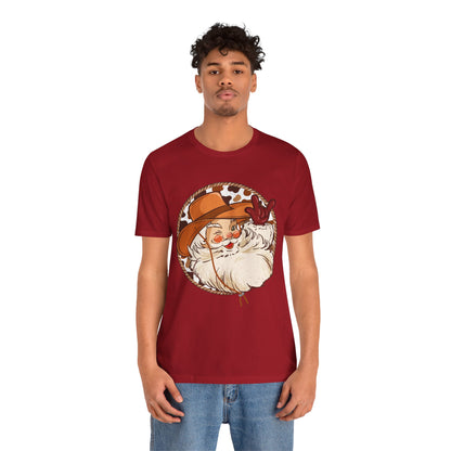 Retro Christmas Cowboy Santa Shirt – Groovy Western Howdy Holiday Tee