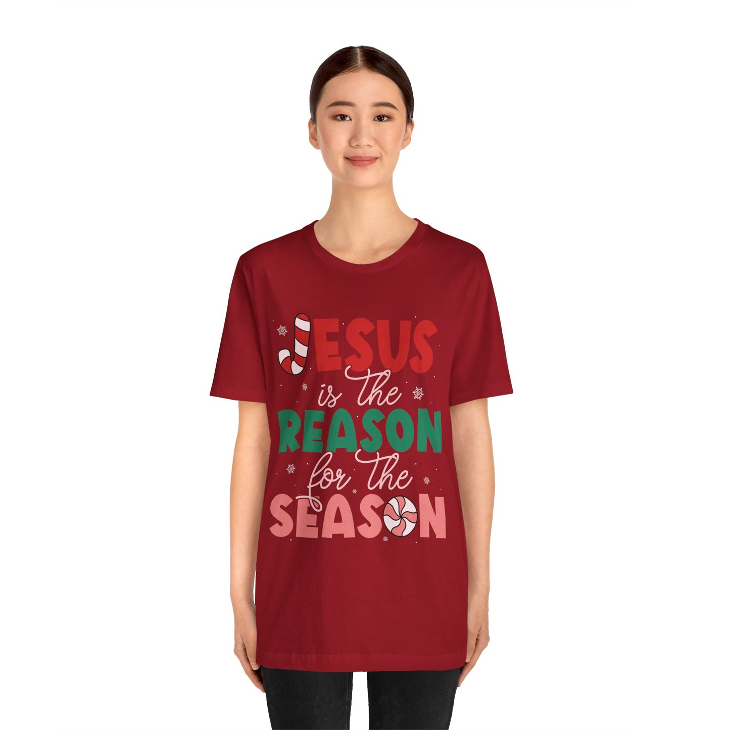 Retro Christmas Jesus Shirt – Christian “Reason for the Season” Faith Holiday Tee