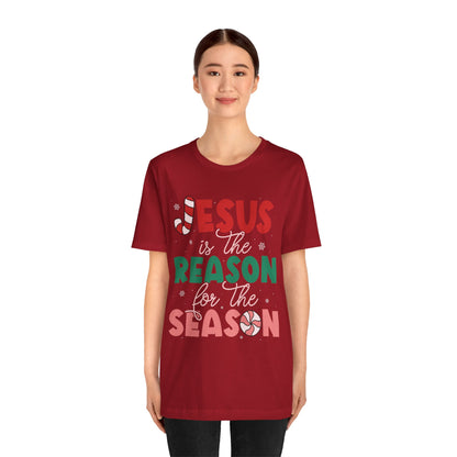 Retro Christmas Jesus Shirt – Christian “Reason for the Season” Faith Holiday Tee