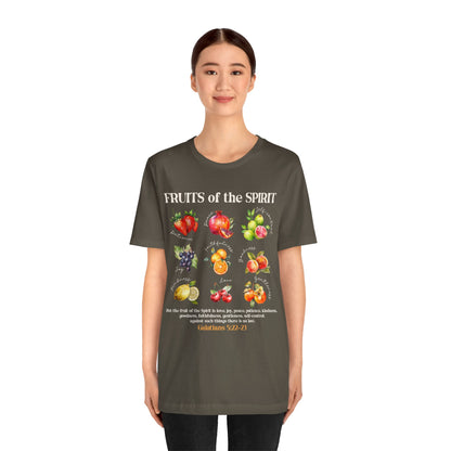 Fruits of the Spirit Shirt – Galatians 5:22-23 Christian Bible Verse Tee
