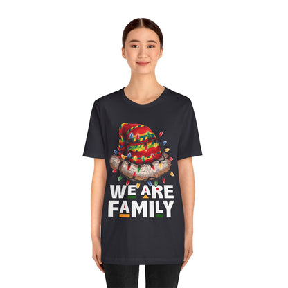 We Are Family Black Christmas Shirt – Afrocentric Matching Holiday Melanin Tee