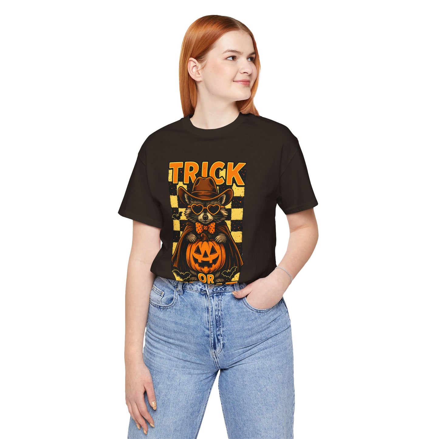 Trick or Treat Cowboy Raccoon Shirt – Cute Western Pumpkin Halloween Tee