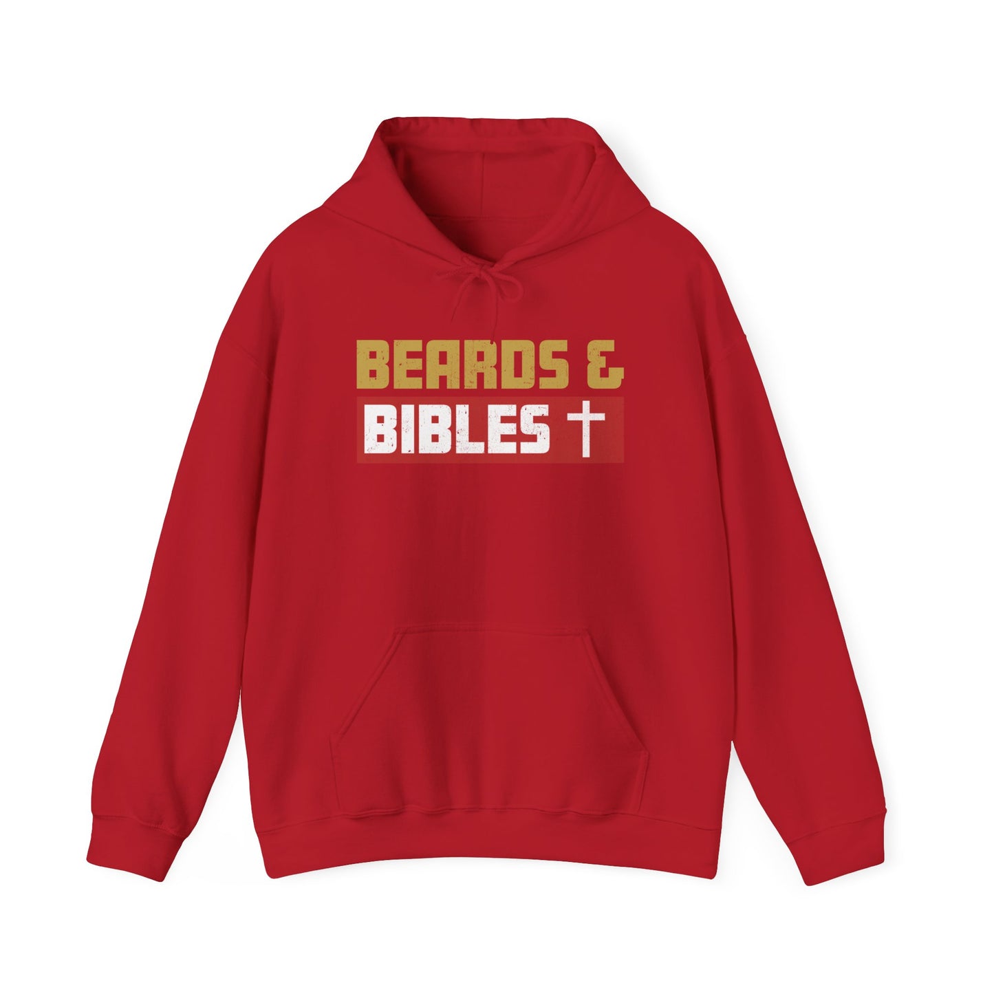 Beards and Bibles Dad Hoodie – Christian Retro Father’s Day Pullover