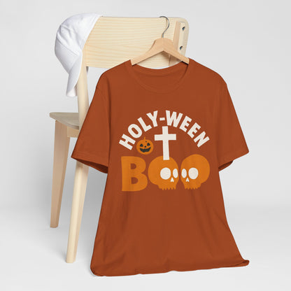Holy Ween Boo Shirt – Christian Halloween Cross & Skull Faith Tee