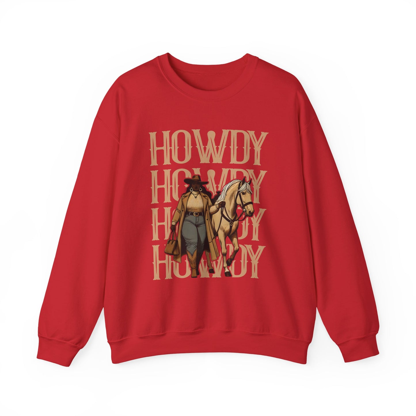 Howdy Black Cowgirl Sweatshirt – Country Western Rodeo Melanin Texas Pullover
