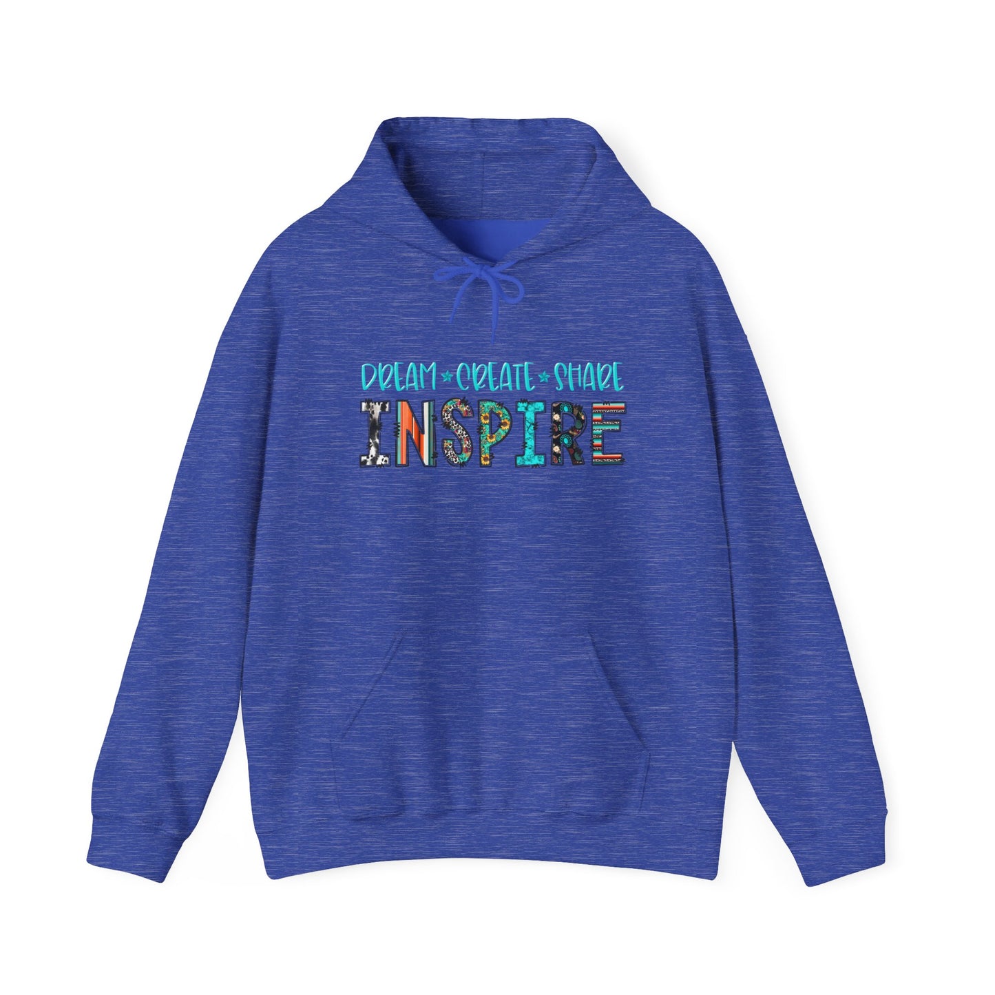 Dream Create Share Inspire Hoodie – Motivational Teacher Western Pullover