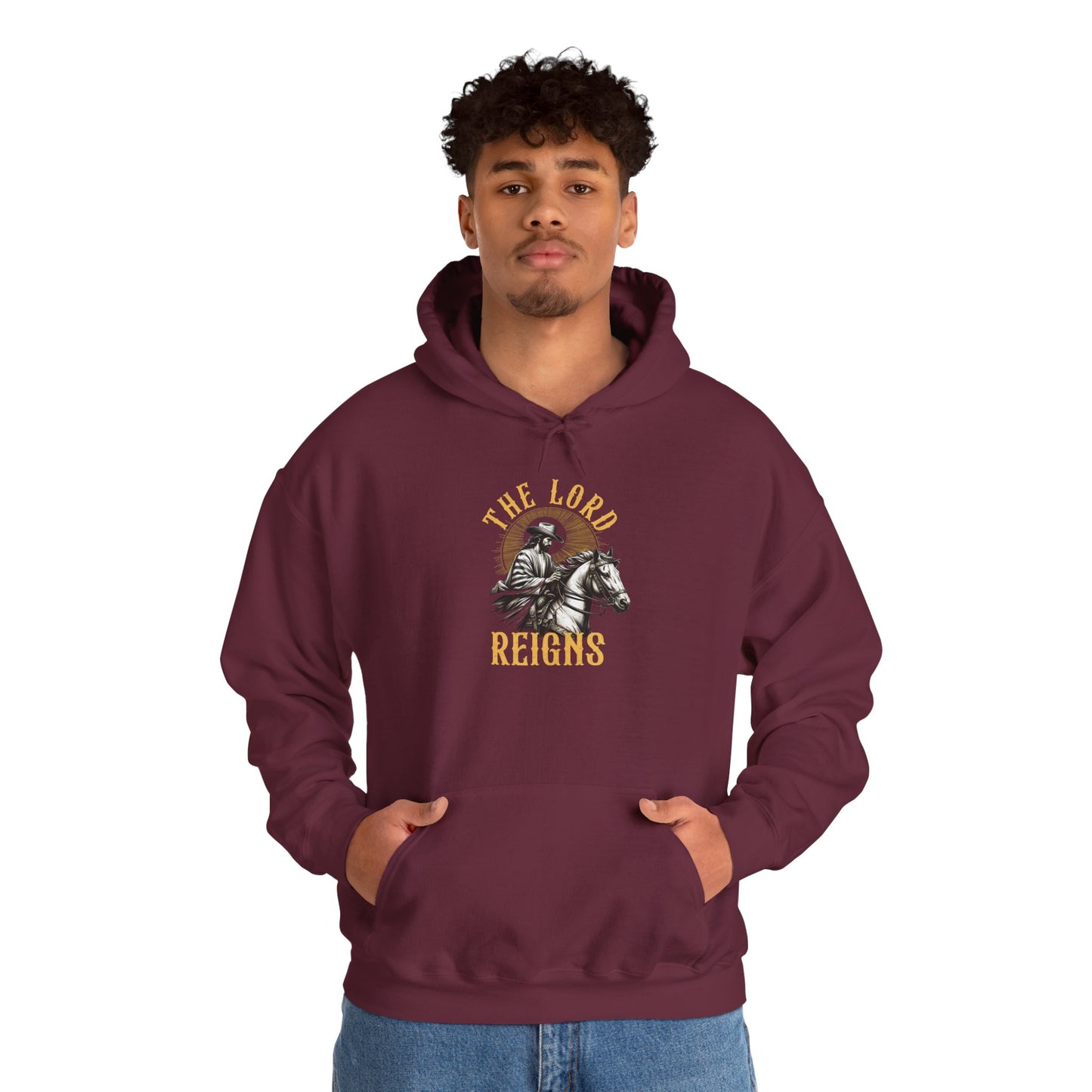 Jesus The Lord Reigns Hoodie – Country Christian Western Rodeo Pullover