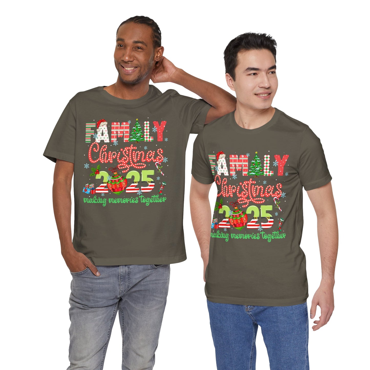 Family Christmas 2025 Matching Shirt – Festive Holiday Lights Ornament Tee