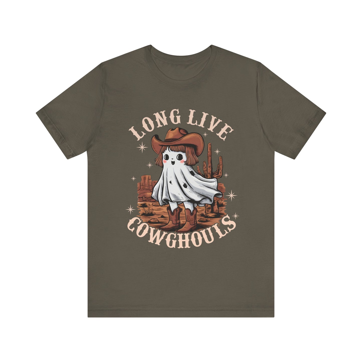Long Live Cowghouls Shirt – Cute Western Ghost Cowgirl Halloween Tee