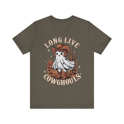 Long Live Cowghouls Shirt – Cute Western Ghost Cowgirl Halloween Tee