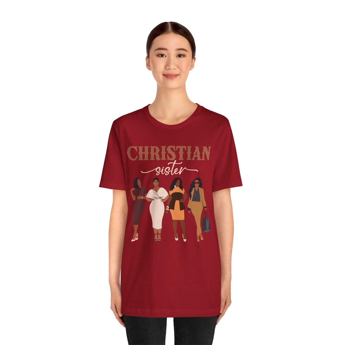 Christian Sister Melanin Shirt – Bold Black Woman of God Faith Graphic Tee