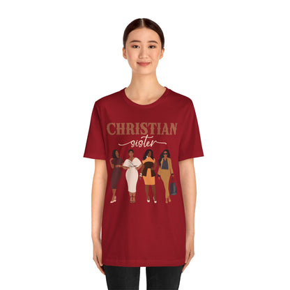 Christian Sister Melanin Shirt – Bold Black Woman of God Faith Graphic Tee