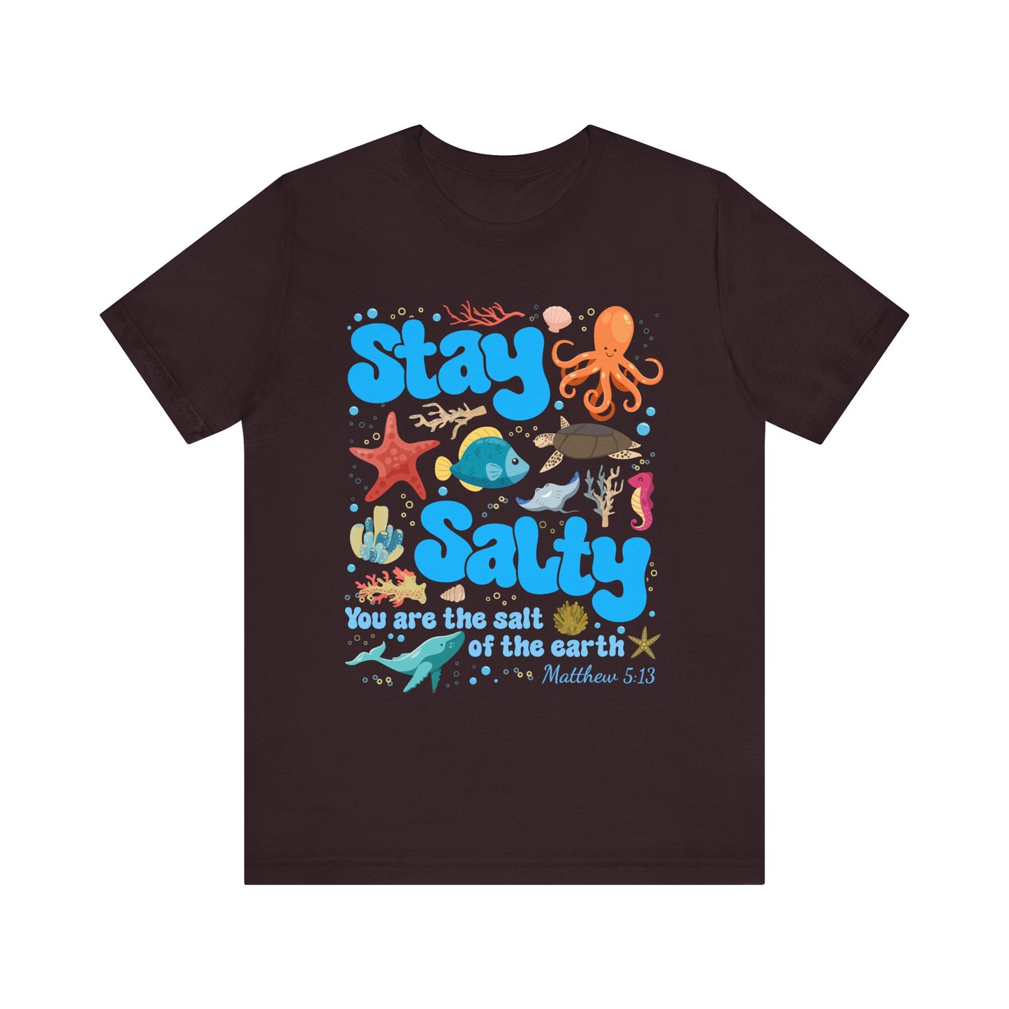 Stay Salty Shirt – Matthew 5:13 Christian Faith Ocean Kids Teachers Tee