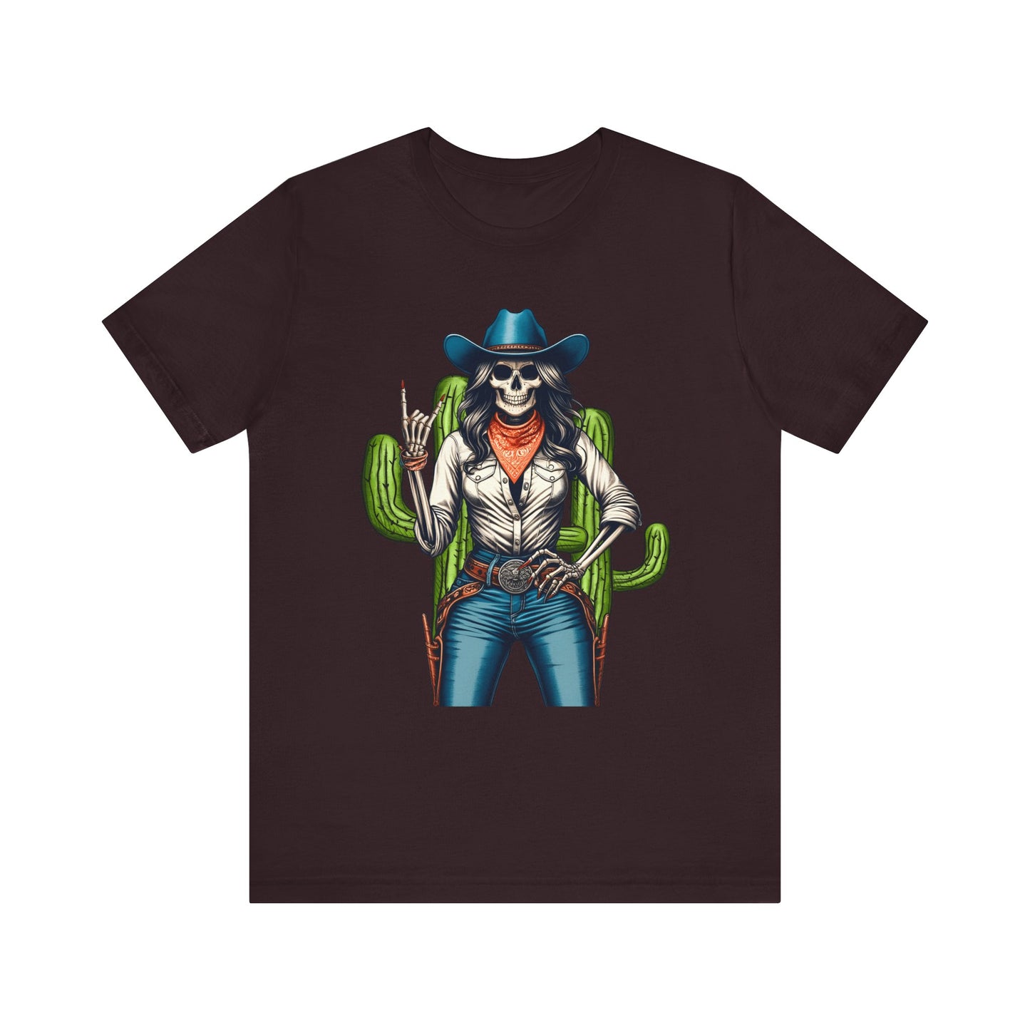 Howdy Skull Cowgirl Shirt – Skeleton Rock Hand Western Rodeo Texas Tee