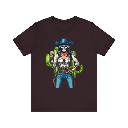 Howdy Skull Cowgirl Shirt – Skeleton Rock Hand Western Rodeo Texas Tee