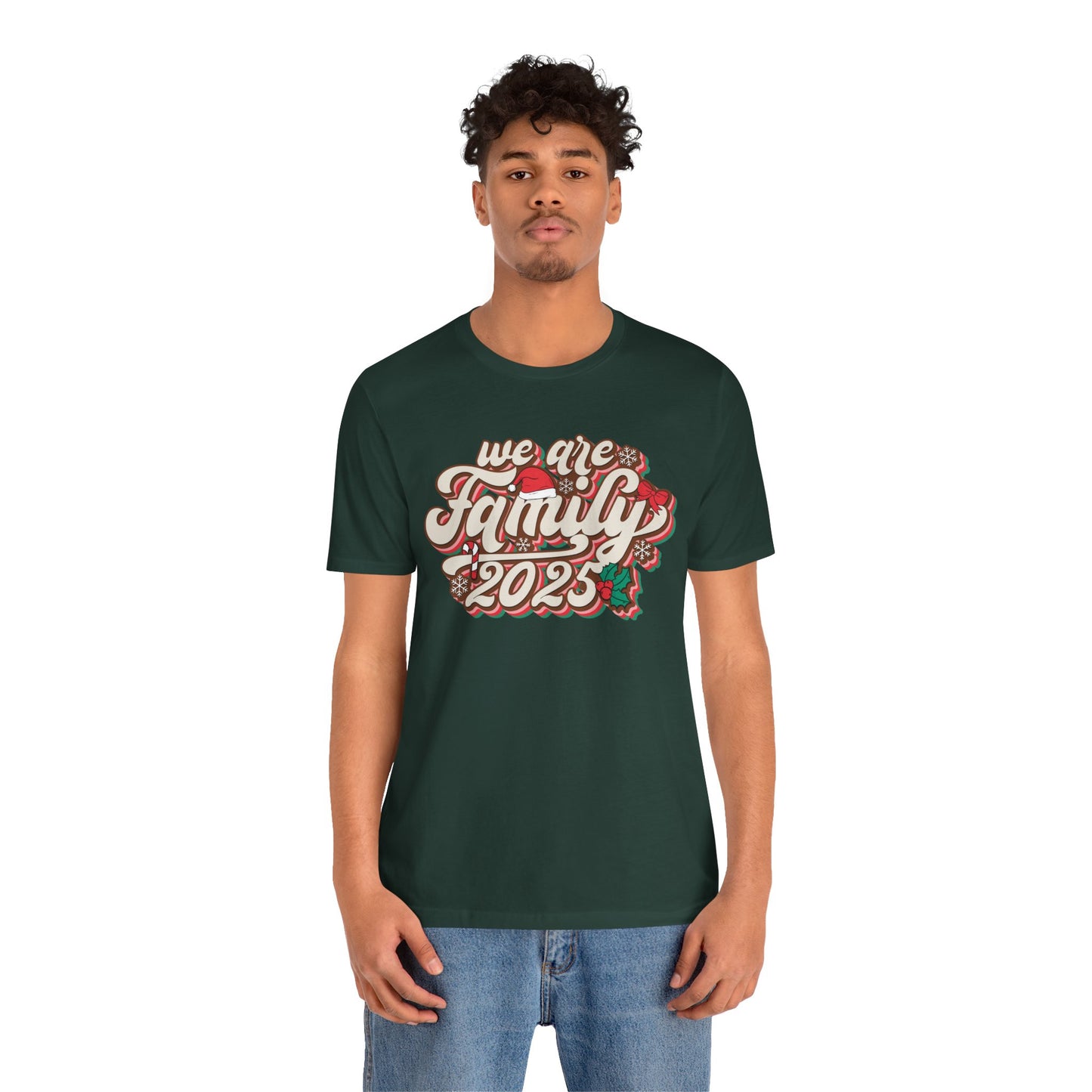 We Are Family Christmas Shirt – Retro Groovy 80s Matching Holiday Tee