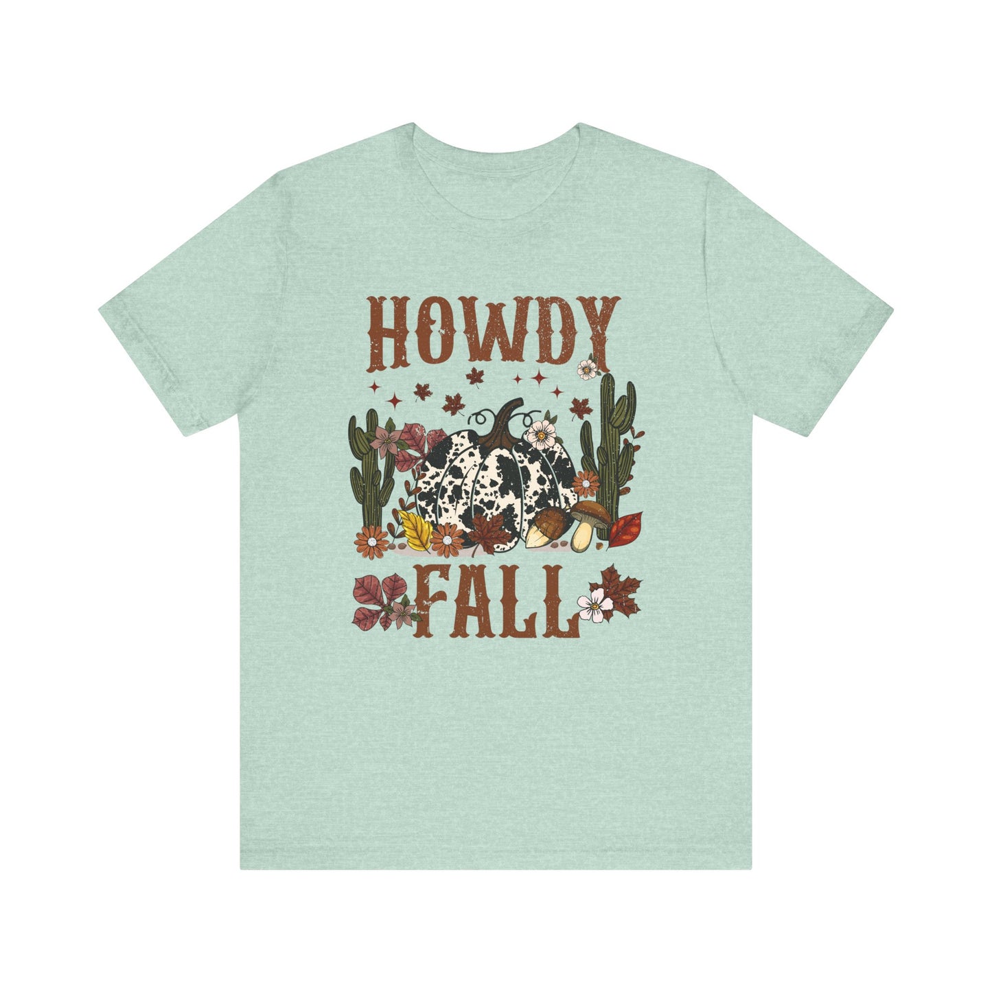 Retro Howdy Fall Shirt – Western Cowboy Pumpkin Country Thanksgiving Tee