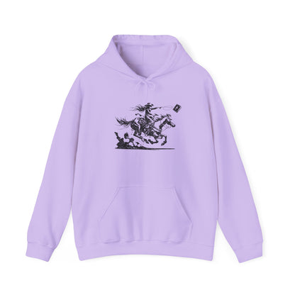 Cowgirl Riding Horse Hoodie – Christian Scripture Western Rodeo Texas Pullover