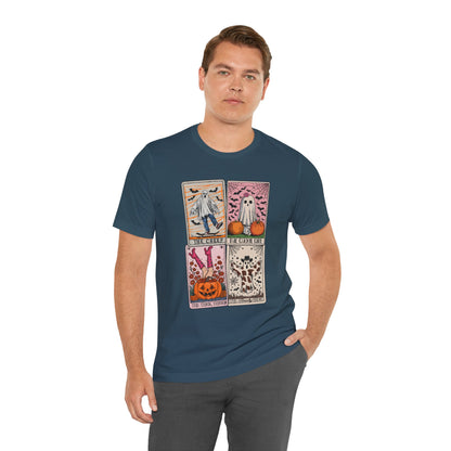 Halloween Tarot Card Ghost Shirt – The Creep, The Ghoul Girl, The Floaty Tee