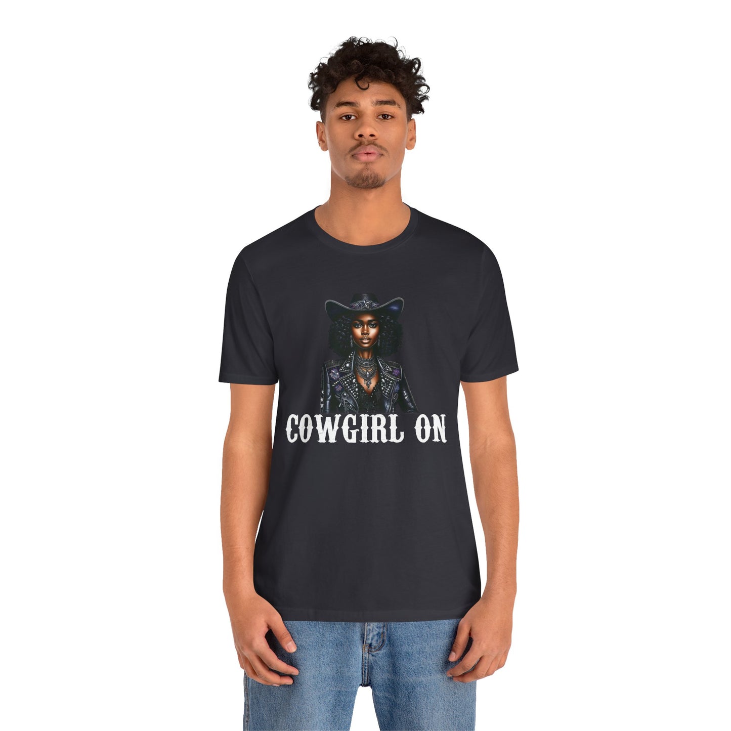 Cowgirl on Black Shirt – Howdy Southern Western Rodeo Texas Tee