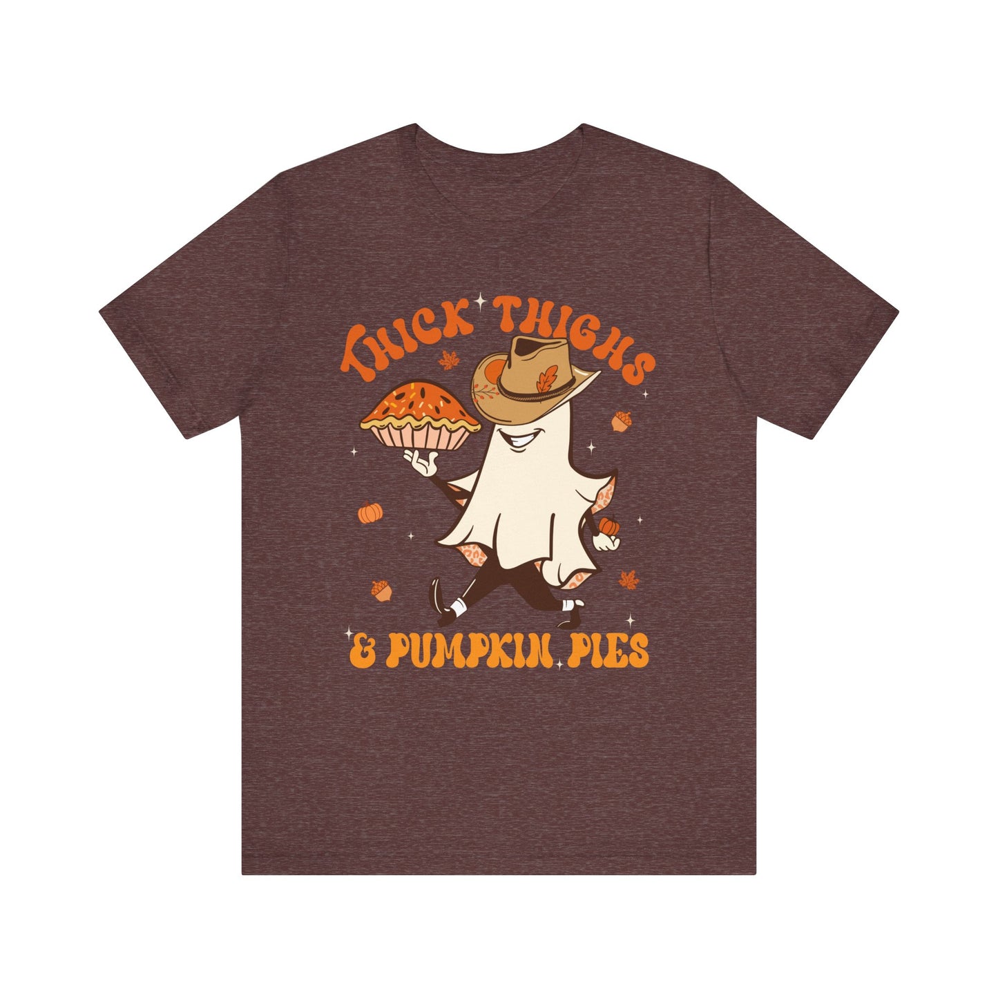 Thick Thighs Pumpkin Pies Shirt – Funny Howdy Ghost Western Halloween Tee