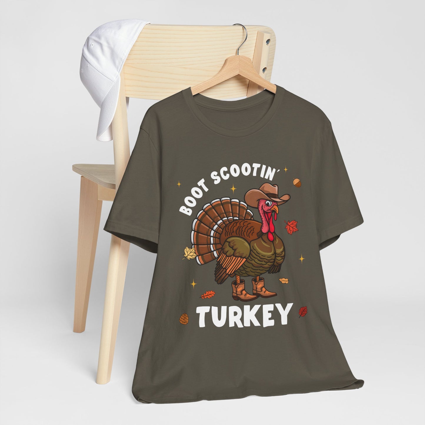 Thanksgiving Cowboy Turkey Shirt – Boot Scootin’ Western Rodeo Tee