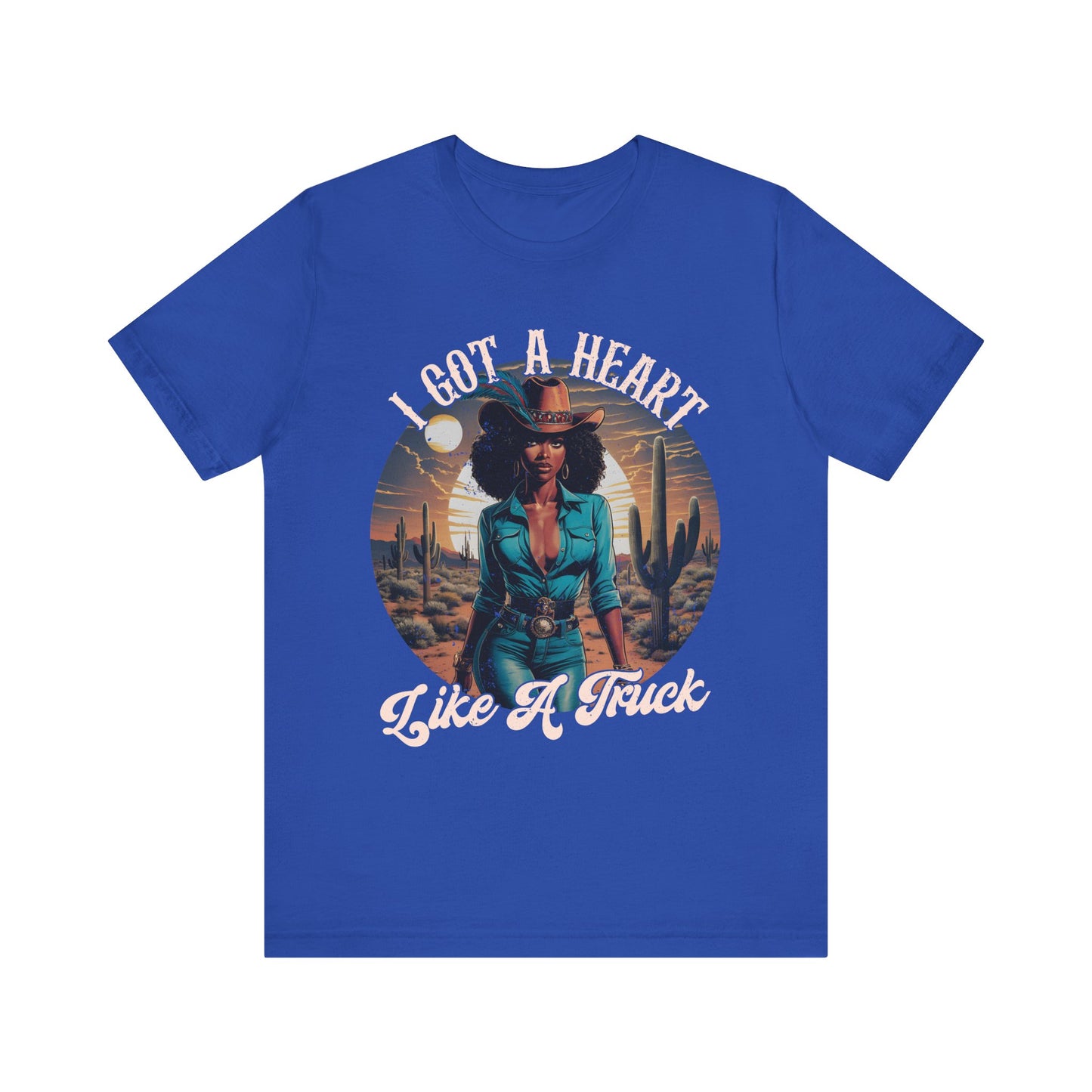 Heart Like A Truck Shirt – Black Cowgirl Christian Desert Western Tee